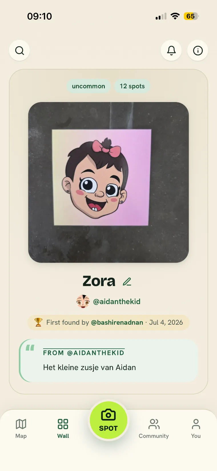Sticker page for Zora